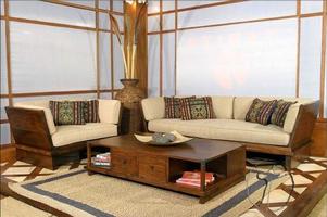 wooden sofa furniture design capture d'écran 2