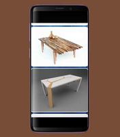 Design de table en bois Affiche