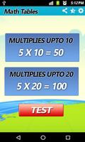 Math Test Game - Math Multiplication Learning Affiche