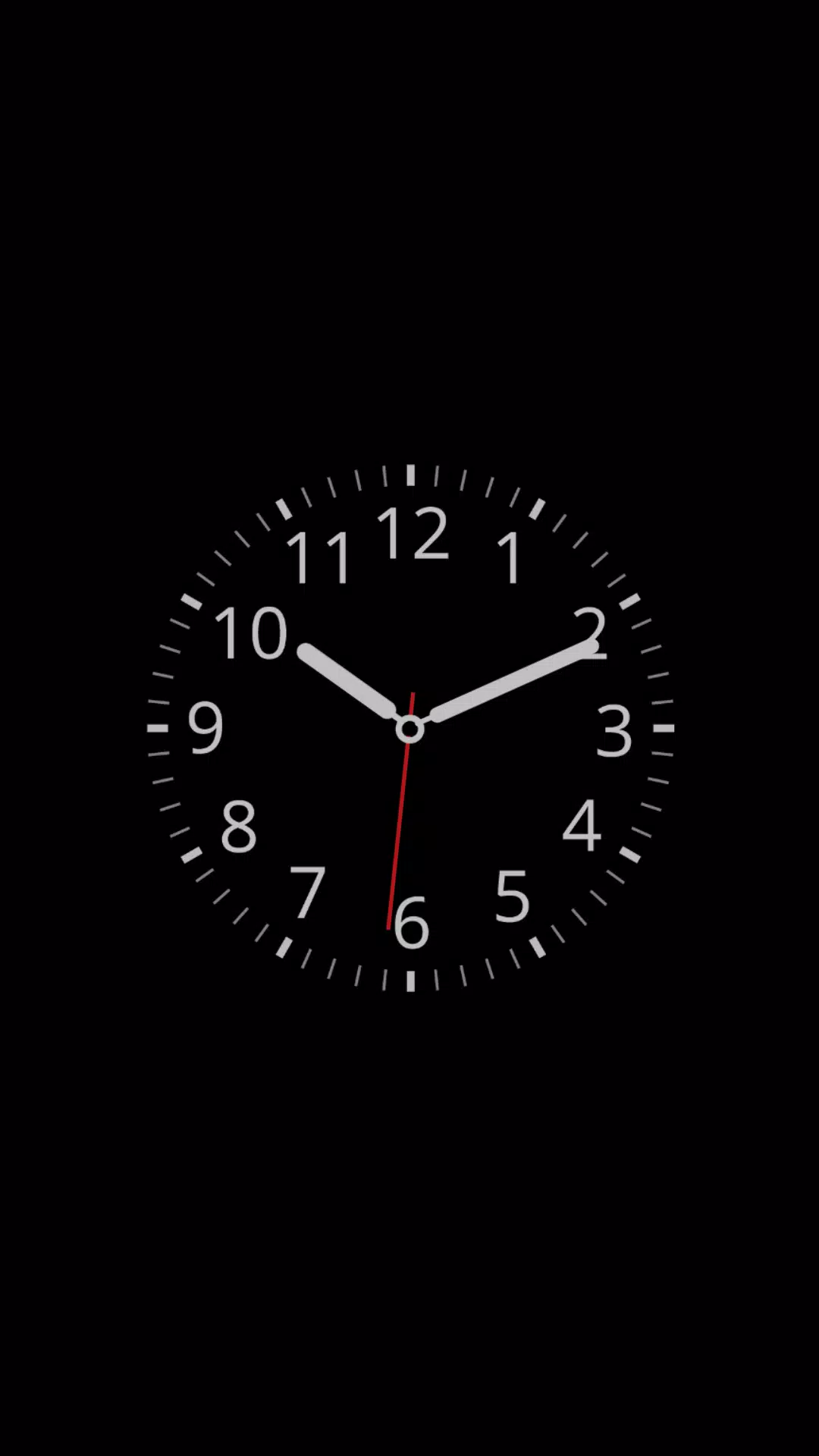 Black Clock Screensaver