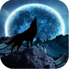 Blue Moon Wolf Live Wallpaper アプリダウンロード