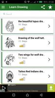 Wolves Drawing step by step اسکرین شاٹ 1