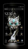 Silver Wolf Masculine Black poster