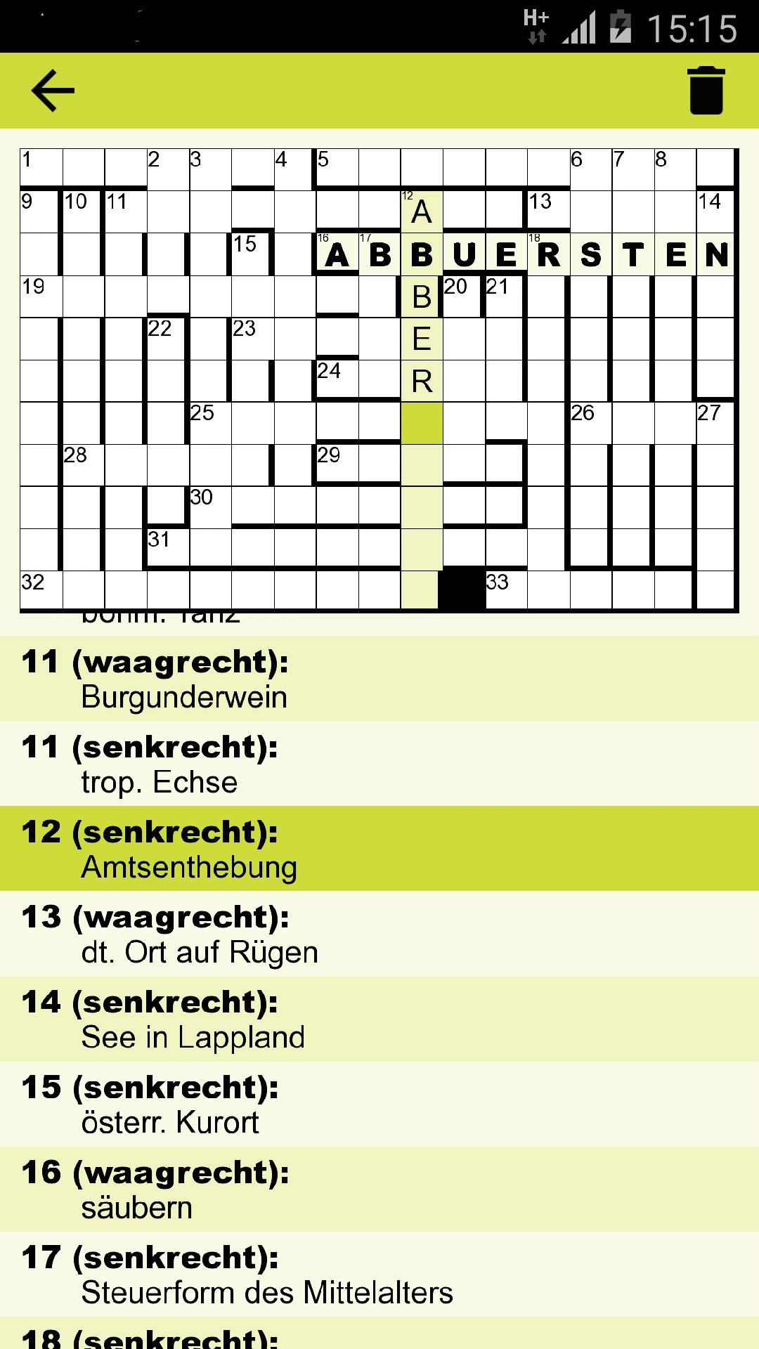 Ohne Kreuzworträtsel Ohne Kreuzworträtsel