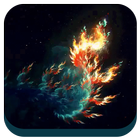 Mesmerizing Flames Live Wallpaper icône