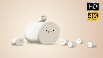 Cute Marshmallow Best Wallpapers capture d'écran 2