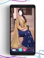 Woman Saree Suit Photo Frames: Girls Image Maker capture d'écran 3
