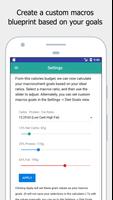 Macros Manager - Calorie and Macros Counter capture d'écran 1