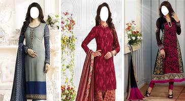 Women Salwar Photo Suit|Indian Salwar Photo Frames poster