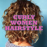 Naturally Women's Curly Hairstyle simgesi