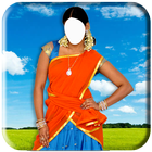 Women Half Saree Photo Suit ikon
