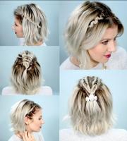 Femmes courtes tutoriels de coiffure Affiche