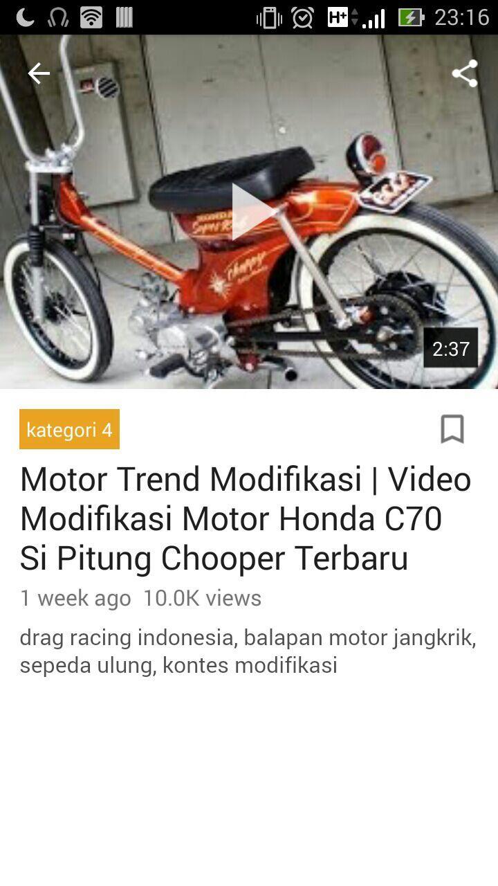 Foto Motor Ulung Modifikasi