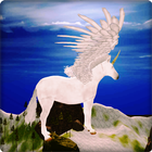 Unicorn Simulator-Flying Horse:Wonder Islands 3D icône