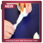 Amazing Cotton Ball Snowman Craft ikon