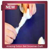 Amazing Cotton Ball Snowman Craft 图标