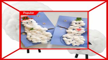 Amazing Cotton Ball Snowman Craft capture d'écran 3