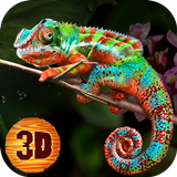 Chameleon Simulator 3D icône