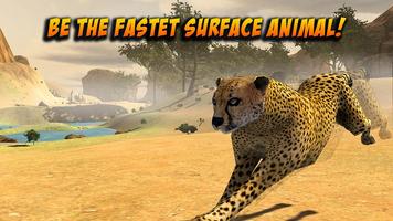 Poster Wild Attack Cheetah Simulator