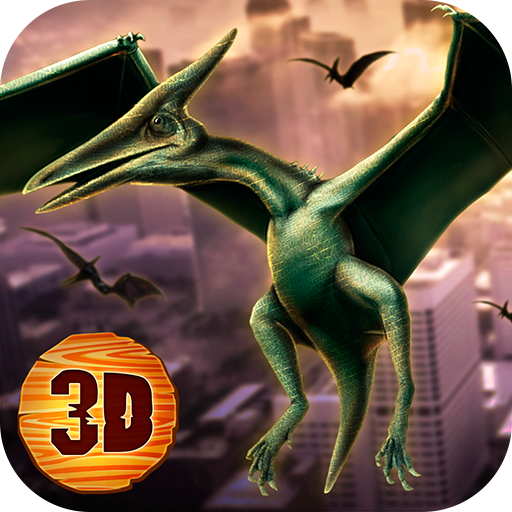 Pterodactyl Dino City Attack