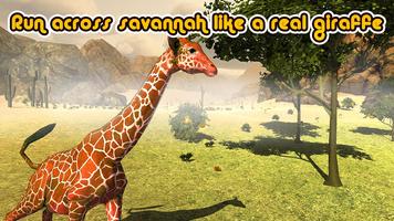 Wild Giraffe Simulator 3D Affiche