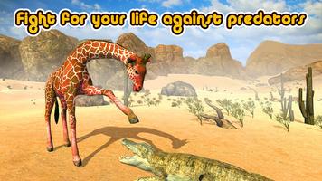 Wild Giraffe Simulator 3D تصوير الشاشة 1