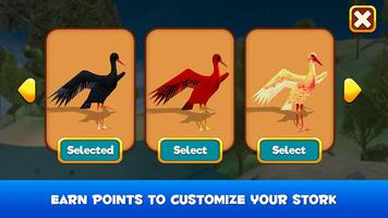 Stork Bird Simulator 3D capture d'écran 2