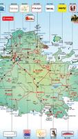 Antigua Tourist Map poster