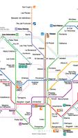 Barcelona Metro Map poster