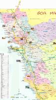 Goa Tourist Map Affiche