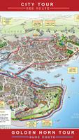 Istanbul Tourist Map poster