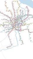 Shanghai Subway Map Affiche