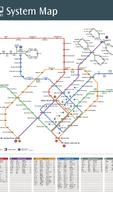 Singapore Metro Map โปสเตอร์