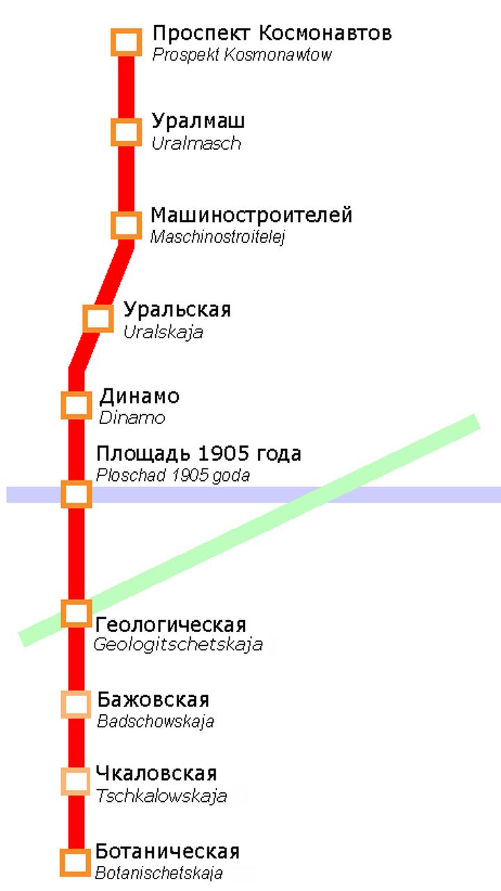 карта метро екатеринбурга