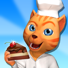 Cat Leo's Bakery Kitchen Game simgesi