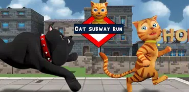 Cat Subway Run: Leo Cat vs Dog