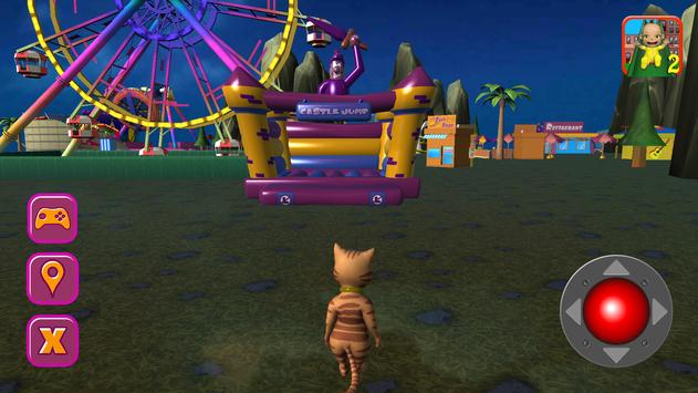 halloween cat theme park 3d apk screenshot