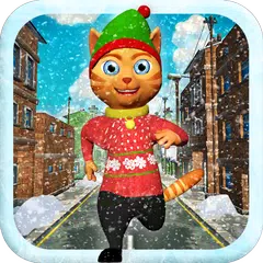 Leo Cat Ice Run - Frozen City APK Herunterladen