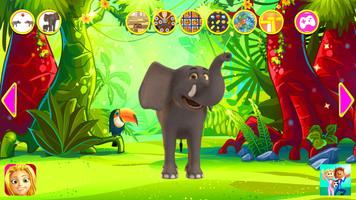 Sprechender Elefant König Red Plakat