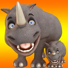 Скачать Говоря Rhino героя и младший APK