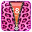 Pink Cheetah Print Zipper Lock