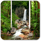 Forest Waterfall Live Wallpape simgesi