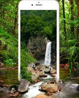Forest Waterfall Live Wallpape Ekran Görüntüsü 1