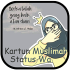 Kartun Muslimah Status WA simgesi