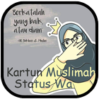 Kartun Muslimah Status WA ikona