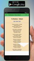 Lagu Ya Maulana Sabyan Offline + Lirik capture d'écran 1