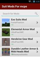 برنامه‌نما Suit Mods For mcpe عکس از صفحه