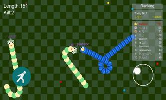 2 Schermata Snake Worm Battle .io