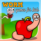 worm games free for kids آئیکن