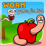 worm games free for kids icône